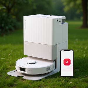 Robot Vacuum and <b>Mop</b> 17000Pa with Tangle-Free Brush and Self-Cleaning - Product Image 3