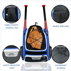 Bagnex Youth <b>Baseball</b> Backpack with <b>Bat</b> Hook 2-<b>Bat</b> Capacity Polyester Equipment Bag Lightweight and Durable - Product Image 2