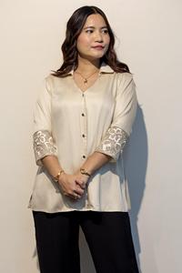 เสื้อเชิ้ตผู้หญิง ERICA White Giza Cotton พรีเมียม สวยหรู ซื้อโดยตรงจากซัพพลายเออร์ - Product Image 2