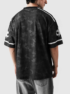 Mens <b>Oversized</b> Sports Jersey <b>T</b>-<b>Shirt</b> Number 96 <b>V</b> <b>Neck</b> Short Sleeve 100% Cotton Fleece Quick Dry Streetwear Athletic Style - Product Image 2