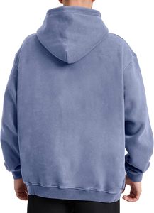Sweat à capuche surdimensionné pour homme, tailles 3XL, 4XL, 5XL, en molleton épais, coupe ample, 100% coton, tricoté, respirant, séchage rapide, idéal pour l'été - Product Image 4