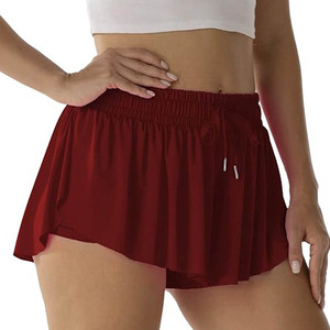 Pantalones Cortos Deportivos de Verano para Mujer, Nueva Moda, Casuales, 100% Algodón, Cintura Elástica, Transpirables, para Fitness y Running, 2027 - Product Image 2