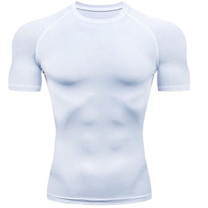 Befine Apparel Men Gym Wear Camiseta de entrenamiento atlético de secado rápido de manga corta 92% Poliéster 8% Spandex Camisas de compresión transpirables - Product Image 1