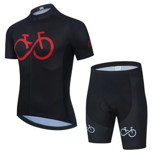 <b>Men</b> Cycling Jersey Set <b>Short</b> Sleeve Breathable Bike Shirt Quick Dry Padded <b>Shorts</b> Summer <b>MTB</b> Road Bicycle Riding Suit Uniform - Product Image 1