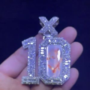 Pendentifs et breloques en diamants blancs, bijoux fins, chaîne de style, meilleur prix, breloque avec pendentif en diamants sertis, personnalisé - Product Image 1