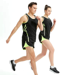 Wholesale Hot Sale <b>Running</b> Sport Tank Top Set Sublimation Quick Dry 100% Polyester Four-Way Stretch Breathable Adult Track Field - Product Image 5