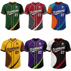Maillot de baseball personnalisé pour homme, logo imprimé sur le devant, nom et numéro de l'équipe, 100% coton, séchage rapide, chemise de sport, cadeau pour les fans - Product Image 6