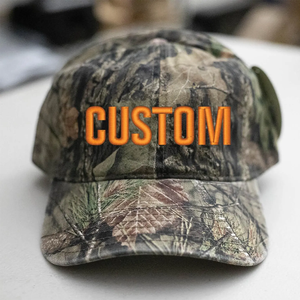 Custom Embroidered <b>Cap</b>-Camo <b>Hat</b>-Unstructured Cotton - Product Image 1