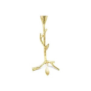 Fournisseur de chandeliers en or faits à la main pour les organisateurs de mariages, les concepteurs d'événements et les entreprises hôtelières. Porte-bougie de luxe. - Product Image 2