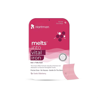 Tiras Orales para Adultos con Nutrientes Esenciales de Hierro que Aumentan los Niveles de Hemoglobina, Apoyan la Transporte de Oxígeno y Combaten la Anemia