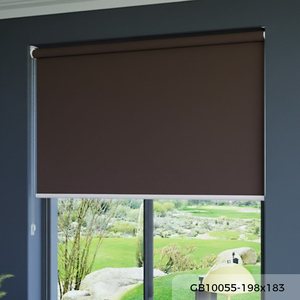 Mejor Proveedor GB10055 198x183 Persianas Enrollables Marrón Oscuro, Más Vendidas en Malasia, OEM B2B, Sistema de Persianas para Ventanas de Hogar y Oficina - Product Image 1
