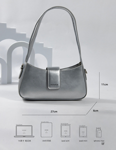 Bolso de Hombro de Cuero PU Dootaofcat con Cierre Antirrobo, Diseño Minimalista, Asa Suave, Correa de Cadena, Colores y Tamaños Personalizables - Product Image 6