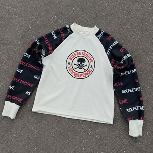 Sudadera Personalizada Vintage 100% Algodón, Estilo Waffle, Térmica, Y2K, Oversize, Ecológica, Raglán, Manga Larga, Cuello Redondo, Sin Estampado - Product Image 1
