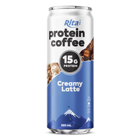 OEM ODM Marque Privée Rita 325ml Boisson Protéinée Café Latte Crémeux en Canette Prête à Boire Fournisseur Grossiste Usine