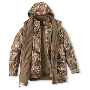 GRACE <b>SIGN</b> GS-HW Unisex Winter Hunting Jacket Soft <b>Shell</b> Camouflage Stand Collar Multiple Pockets Windproof High Quality - Product Image 3