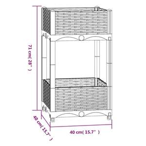 Pots et jardinières surélevés en polypropylène bleu gris 15,7 po x 15,7 po x 28,0 po - Product Image 6