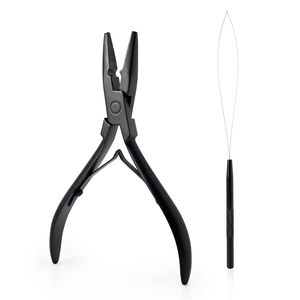 Hair <b>Extension</b> Pliers Stainless Steel <b>Extension</b> Installation Tool For Beads Links And Hair Styling Applications - Product Image 1