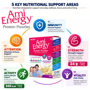 Poudre Protéinée Sky EC Ami Energy 200g Vanille Faible en Gras Soutien Immunitaire et Musculaire - Product Image 3