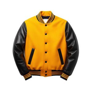 Custom Wool Baseball Varsity Jacket for <b>Men</b> Premium Fabric Classic Baseball Style Loose Fit Jacket - Product Image 3