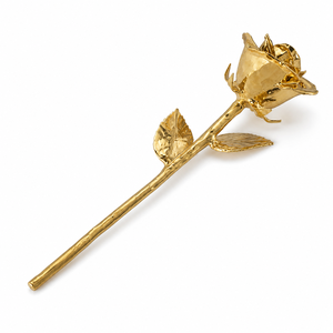 Rosa Real Bañada en Oro de 24k, Hecha a Mano, con Caja de Regalo para Decoración de Aniversarios y Bodas, al Precio Más Bajo - Product Image 6