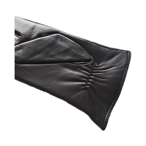 Gants d'opéra en peau de mouton pour femmes, doublure cachemire, thermiques, écologiques, compatibles écran tactile, style uni, pour l'extérieur - Product Image 6