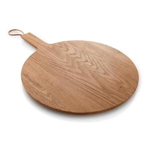 Tabla de cortar redonda de bambú desechable, la más vendida, con 1.5 cm de grosor y mango metálico de fácil limpieza, utensilio de cocina, regalo, decoración del hogar - Product Image 2
