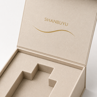 Boîte cadeau magnétique rigide haut de gamme personnalisée en carton avec gaufrage, doublure en mousse, estampage à chaud or, écologique, OEM