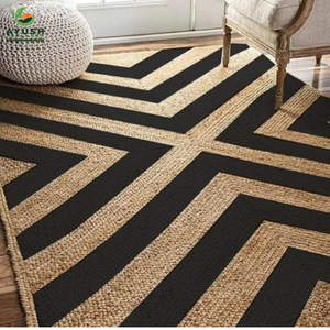 Alfombras hipoalergénicas y de material suave hechas de fibras 100% naturales de yute. Alfombras personalizadas para sala de estar y habitación infantil. - Product Image 4