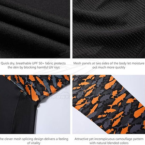 เสื้อตกปลาผู้ชายสั่งทำขายส่ง UPF 50 ผ้าแห้งเร็ว แขนยาว สำหรับเล่นกีฬากลางแจ้ง - Product Image 6