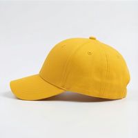 Casquette de baseball jaune vierge en coton imperméable, ajustable, rafraîchissante, pour homme adulte, style décontracté