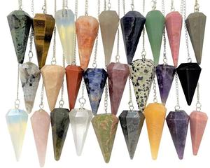 คริสตัลขัดเงาคุณภาพสูงนำโชคลูกตุ้มมาสค็อตสำหรับทำสมาธิและงาน Dowsing - Product Image 2