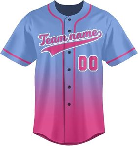 เสื้อเบสบอลเมืองต่างๆ แบบสั่งทำพิเศษ ลายไล่สี ด้วยเทคนิค Dye Sublimation ชุดทีมสำหรับมืออาชีพ คุณภาพสูง สำหรับตลาดสหรัฐอเมริกาและยุโรป - Product Image 2