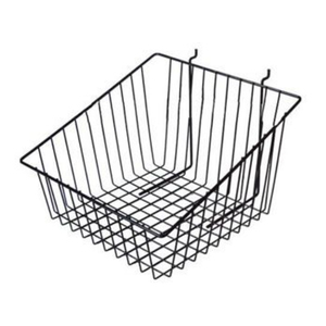 Factory Direct Stackable Black Metal <b>Wire</b> <b>Storage</b> <b>Basket</b> With Handles Iron Rectangular Household Organizer Bin Affordable Price - Product Image 5