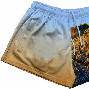 Shorts de rugby respirants en polyester de haute qualité, personnalisés OEM, pour hommes, avec design par sublimation, pour l'entraînement de football, avec poche. - Product Image 3