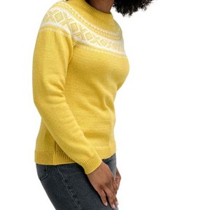 Pull décontracté pour femme en nylon tricoté, col rond, manches longues, respirant, coupe ample, doux, chaud, doublure en coton, automne-hiver - Product Image 4