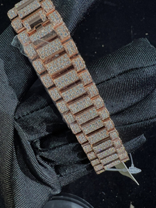 Reloj de Lujo de Moda Hip Hop de Acero Inoxidable con Diamantes de Moissanita VVS, Movimiento de Cuarzo, para Hombre, Logotipo Personalizado, Venta al por Mayor, Pasa el Test de Diamantes - Product Image 3