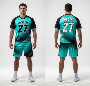 Uniformes de lacrosse sublimados personalizados de poliéster transpirable con nombres y números Ropa de equipo - Product Image 1
