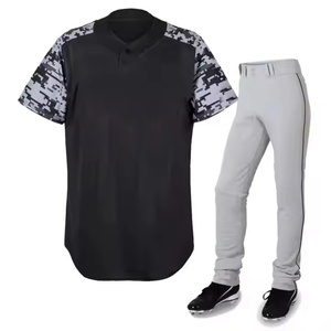 Conjunto de Uniforme de Béisbol para Jóvenes, Camiseta y Pantalones, Sublimación Deportiva, Mangas con Costuras en Contraste, Uniforme de Entrenamiento para Equipos, Ropa Deportiva - Product Image 1