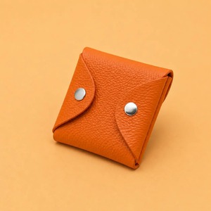 HINDVANTA GLOBAL Luxury Customized Small 6 Inch Organic Leather <b>Card</b> <b>Holder</b> Coin Pouch Button Unisex <b>Wallet</b> 40mm Thick - Product Image 1