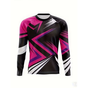 Camiseta de Manga Larga para Hombre, Corte Regular, Ligera, 220 Gramos, Transpirable, Ecológica, Diseño de Impresión por Sublimación - Product Image 1