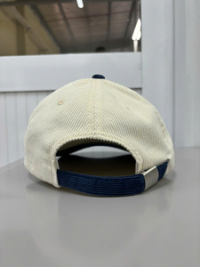 Crafted in Vietnam Factory, Customize Logo Unstructured 6 Panel Corduroy Dad <b>Hat</b> for Casual Wear & Cycling, Vintage Street Style - Product Image 2