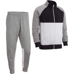 Unisex Color Blocking Tracksuit Full <b>Zip</b> <b>Hoodie</b> Casual Sporty Style Autumn Wear Polyester Cotton Regular Fit Side <b>Pockets</b> - Product Image 3