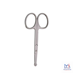 Tijeras para manicura y pedicura Tijeras para orejas y nariz tamaño 9,5 cm Acero inoxidable - Product Image 4