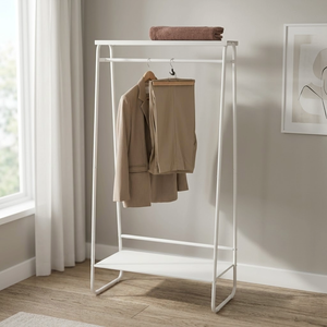 Shopee Sale EBay Wholesale Taiwan Double Tier <b>Cast</b> Iron Metal Adjustable Hanging Clothes Drying Rack Bathroom Laundry Room - Product Image 1