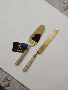 High Quality Metal Cake Server <b>Set</b> Dessert Knife Wedding Reception Kitchen Dining Tableware Pastry Serving Tool Use - Product Image 4