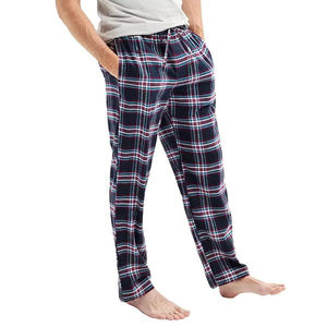Pantalon de pyjama en flanelle pour homme, à carreaux, pour dormir, vêtements de nuit, 100% coton, confortable, pyjama de nuit - Product Image 5