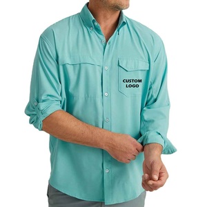 Chemise de pêche homme 2026 à manches longues, respirante, coupe-vent, légère, anti-UV, en polyester et élasthanne, protection UPF 50, séchage rapide - Product Image 1