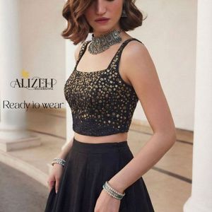 Soft Silk Jacquard Readymade Lehenga Choli Set With Pocket Full Stitched Girl Party Ready To Wear Manufacture By Royal Export - Product Image 3