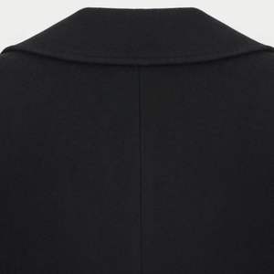Manteau long pour homme, double boutonnage, formel, noir, classique, vêtement d'hiver, élégant - Product Image 3