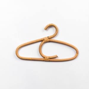 Percha de mimbre para ropa de niños de tamaño pequeño, mini perchas naturales para bebés, ropa para niños pequeños en el baño - Product Image 4